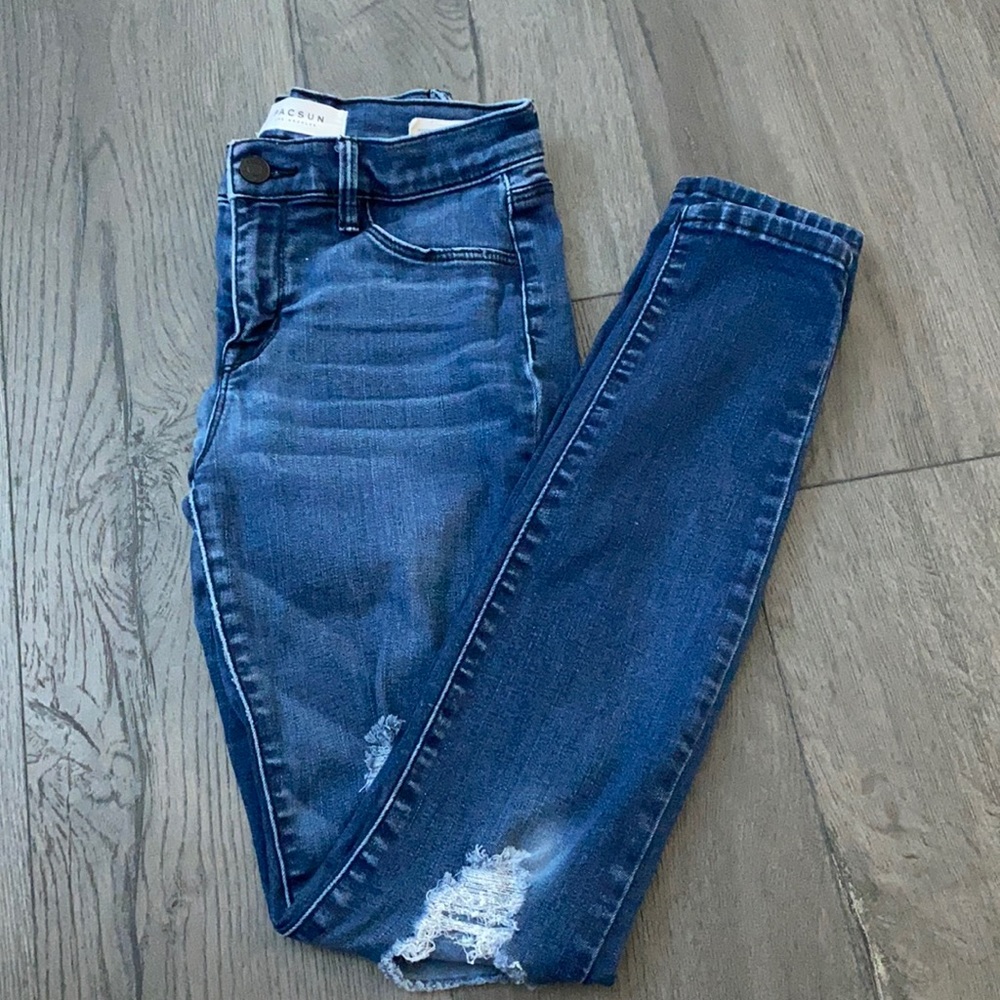 Pacsun Super Stretch Distressed Jeggings